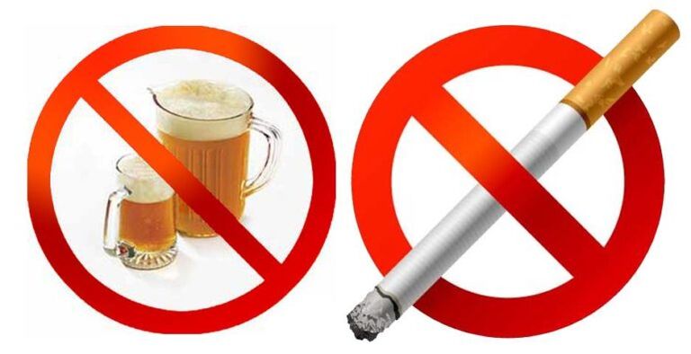 renunțarea la obiceiurile proaste pentru a preveni vene varicoase